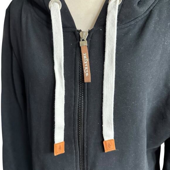 Wanakome Cassie Hoodie Black 2XL XXL Sherpa Lined Heavyweight Full Zip Women's - Picture 2 of 13